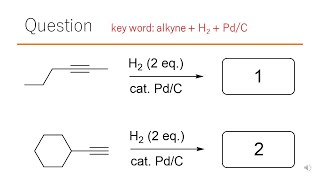 【反応】猫が出す化学の問題なのです（アルキンの反応2） [upl. by Ninaj462]