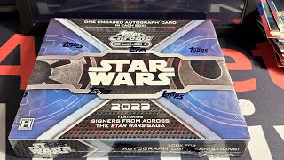 Opening a box of 2023 Star Wars Topps Chrome Black [upl. by Arie]