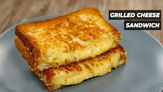 Grilled Cheese  Cafe Style Double Cheeze Sandwich Recipe  CookingShooking [upl. by Gallagher531]