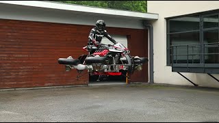 Lazareth LMV 496  Episode 3  quotLa Moto Volantequot  Flying Bike [upl. by Sualkcin]