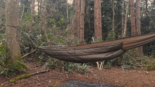 Onewind hammock and underblanket  Wildcamp test [upl. by Hax]