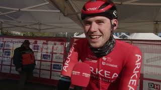 David Dekker  Interview at the start  KuurneBrusselKuurne 2023 [upl. by Suolkcin79]