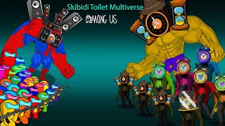 어몽어스 VS Skibidi Toilet Multiverse  AMONG US ANIMATION [upl. by Eerolam]