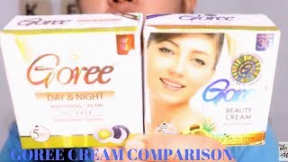 GOREE BEAUTY CREAM VS GOREE DAY amp NIGHT CREAM COMPARISON REVIEW [upl. by Relyat384]