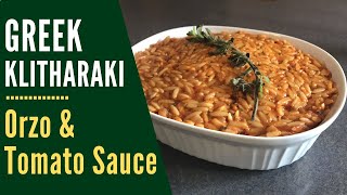 ORZO IN TOMATO SAUCE  Klitharaki  Greek Pasta [upl. by Seka634]