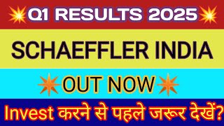 Schaeffler India Q1 Results 2024 🔴 Schaeffler India Results 🔴 Schaeffler India share latest news [upl. by Elie979]