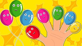 Palloncini Finger Famiglia  Cartoon per i bambini  compilazione  Popolare Filastrocca [upl. by Selym]