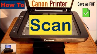 How To Scan A Document In Canon Printer [upl. by Dlarrej207]