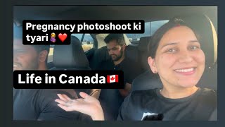 Maternity 🤰 shoot ki tyari❤️  Life in Canada🇨🇦  Haryanvi family❤️ nikki’sworld [upl. by Anelak]