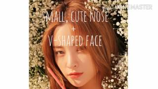 🍃 Small Cute Nose  Vshaped Face Subliminal 🍃 [upl. by Kcirdehs]