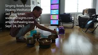 Singing Bowls Sound amp Scalar Meditation  Amplified Healing September 24 2023 Palmetto Bay FL [upl. by Shifrah426]