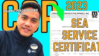 How to get certificate of sea service  How to upload sea service certificate sa mismo step by step [upl. by Valenka444]