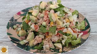 Salat mit Thunfisch und Avocado Probieren Sie dieses Rezept unbedingt aus [upl. by Erlewine]