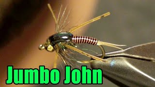 Barrs Jumbo John  Great Steelhead Stonefly Nymph amp High Water Runoff Fly  John Barr Fly Pattern [upl. by Trillby]