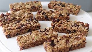 How to Make Granola Bars  Yummy Homemade Granola Bars Recipe  GlutenFree [upl. by Adiuqal]