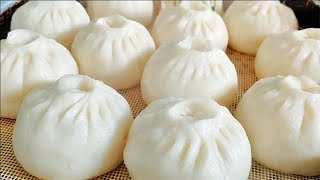 包子白白松软不塌、调馅诀窍 All skills to make steam buns  包子捏褶清晰示范  荠菜豆腐鸡蛋馅儿素包子  尚食厨房 [upl. by Lorine]