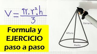 Como calcular el VOLUMEN del CONO [upl. by Anahs]