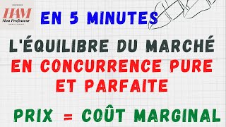 TD  Concurrence Imparfaite  EX12  Léquilibre du Marché en Concurrence Pure et Parfaite [upl. by Reeva]