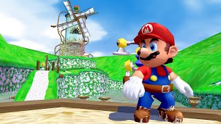 Bianco Hills  Super Mario Sunshine World 1 Shines 30 Blue Coins [upl. by Palua]