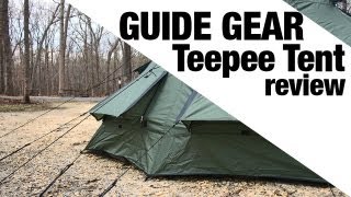 EXCLUSIVE Guide Gear Teepee Tent Review [upl. by Goldenberg]