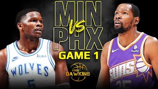 Minnesota Timberwolves vs Phoenix Suns Game 1 Full Highlights  2024 WCR1  FreeDawkins [upl. by Aralomo]