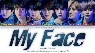 VERIVERY 베리베리  My Face Lyrics Color CodedHanRomEng [upl. by Aicenra]