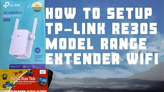 HOW TO SETUP TP LINK RE305 RANGE EXTENDER AC 1200 WIFI AT HOME BY APPS TETHER [upl. by Nomael]