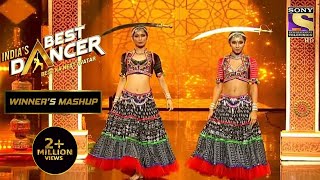 Saumya amp Vartikas Stunning Folk Dance On Resham Ka Roomal  India’s Best Dancer 2Winners Mashup [upl. by Nylaehs785]