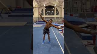 D1 Gymnasts try this viral move 😂 gymnast gymnastics gym fail fails olympics sports ncaa [upl. by Bohi368]