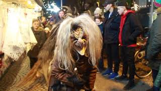 Krampuslauf der Alt Gnigler Krampusse am Weihnachtsmarkt Mirabell [upl. by Zacarias208]