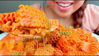 ASMR CREAMY CHEESY TOMATO PASTA Italian Radiatori 🧀 먹방 Eating Sounds No Talking suellASMR [upl. by Karlens]