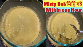 How to make Instant Sweet yogurt with Evaporated milk  মিষ্টি দই  Bengali Misti Doi Recipe [upl. by Ailalue]