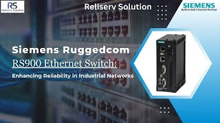 Siemens Ruggedcom RS900 Ethernet Switch Enhancing Reliability in Industrial Networks [upl. by Nnyleak]