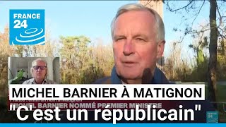 Michel Barnier nommé Premier ministre  quotCest un républicainquot • FRANCE 24 [upl. by Baerl]