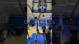 Olivier Rioux is a whole cheat code 😳 shorts basketball highschoolsports nba highlights img [upl. by Hada]