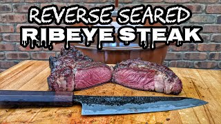 How to Reverse Sear a Ribeye Steak in the Weber Kettle [upl. by Farmann]