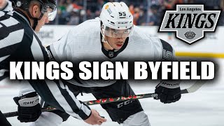 Los Angeles Kings Extend Quinton Byfield 5 years x 625M [upl. by Akeim301]