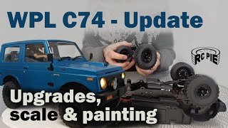 WPL C74 update with FIRE Suzuki Jimny 110 [upl. by Aizti]