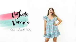 Como hacer un VESTIDO de VERANO FÁCIL DIY Lorena Gil [upl. by Iuq882]