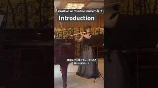 FSchubertVariation on quotTrockne BlumenquotよりIntroduction フルート演奏 classicalmusic schubert [upl. by Ankney271]