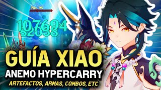 GUÍA de XIAO ACTUALIZADA 2024  Artefactos Armas Equipos y más  Genshin Impact 44 [upl. by Eluj]