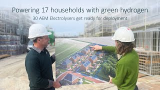 🏡 Part 2  Districtwide energy storage with green hydrogen via 30 of Enapters AEM Electrolysers [upl. by Fabrin]