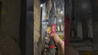 Milwaukee M12 12 Right Angle impact putting in pain Mikwaukee block work [upl. by Niotna]