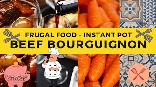 Beef Bourguignon  Instant Pot Recipe for a delicious Frugal Food Friday instantpot bourguignon [upl. by Giacinta]