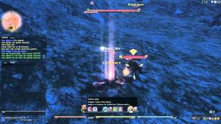 OUTDATED PRE 20 RELEASE Final Fantasy XIV  Dragoon weapon skills and combos [upl. by Ellehcer41]