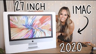 27 INCH IMAC 2020 UNBOXING  SET UP [upl. by Ahcim901]