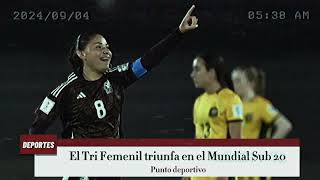 México vence a Australia en el Mundial Femenil Sub 20 de Colombia 2024 [upl. by Cantlon]