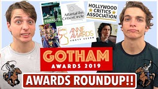 Awards Roundup Gotham Winners Annie Noms HCA and AFCC [upl. by Rapsag589]