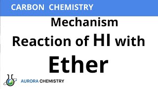 Write the mechanism of reaction of HI with Methoxyethane [upl. by Zebulen]