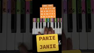 Panie Janie  piano tutorial jak zagrać na pianinie pianotutorial pianino piano [upl. by Kean541]